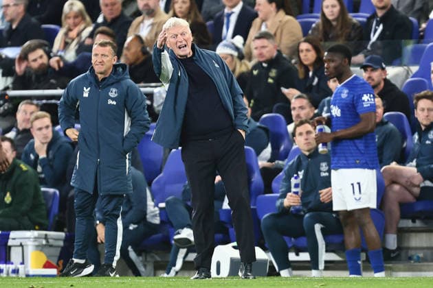 Everton manager David Moyes Everton v Manchester City, Premier League, Football, Hill Dickinson Stadium, Liverpool , UK - 04 May 2026Liverpool Hill Dickinson Stadium United Kingdom EDITORIAL USE ONLY No use with unauthorised audio, video, data, fixture lists, club league logos or live services. Online in-match use limited to 120 images, no video emulation. No use in betting, games or single club league player publications.  Copyright: xPhilxOldham Shutterstockx 16854616ai