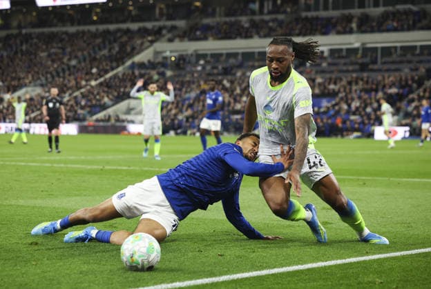 Everton v Manchester City, FA Premier League 04.05.26 Everton v Manchester City, FA Premier League Bradley Ormesher The Times Iliman Ndiaye of Everton and Antoine Semenyo of Manchester City  Copyright: xBradleyxOrmesherx NINTCHDBPICT001078288042