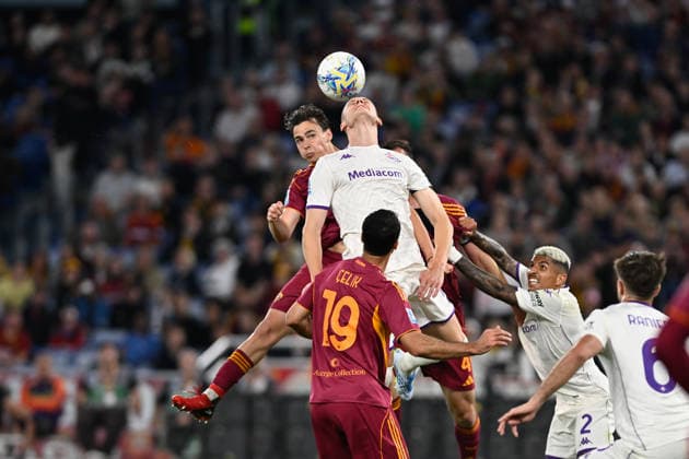 Foto IPP Cavaliere Emiliano. Roma 04 05 2026 Calcio Campionato Serie A 2025-2026. Roma - Fiorentina. Nella foto: il gol di Niccolo Pisilli. Italy Photo Press - World Copyright italy ITALY  Copyright: xR4924_italyphotopressx