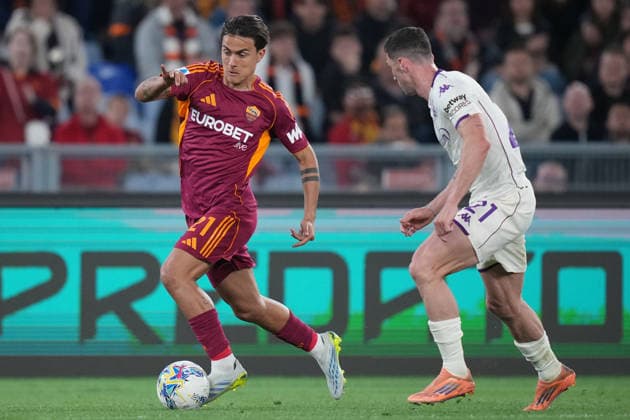 Roma™s Paulo Dybala during the Serie A EniLive soccer match between Roma and Fiorentina at the Rome s Olympic stadium, Italy - Monday May 4, 2026 - Soccer ( Photo by Alfredo Falcone LaPresse )  Copyright: xAlfredoxFalcone LaPressex