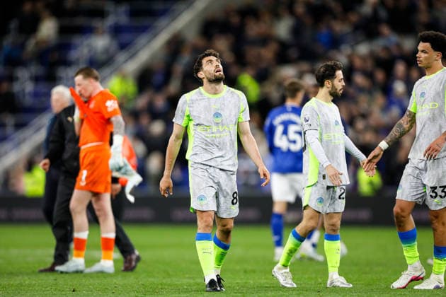Everton v Manchester City Premier League Mateo Kovacic of Manchester City looks dejected after the Premier League match at the Hill Dickinson Stadium, Liverpool 04 05 2026 UK Newspapers OUT Copyright: xMaxxTomlinsonx FIL-23391-0064