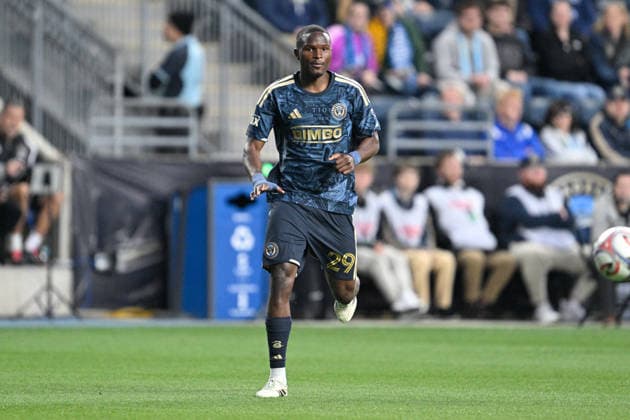 CHESTER, PA - MAY 02: Philadelphia Union defender Olwethu Makhanya 29 is shown during the game between the Philadelphia Union and Nashville SC on May 2nd, 2026 at Subaru Park in Chester, PA. (Photo by Terence Lewis Icon Sportswire) SOCCER: MAY 02 MLS, Fussball Herren, USA Philadelphia Union vs Nashville SC EDITORIAL USE ONLY Icon260502127