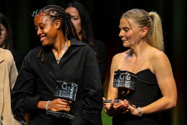 Fussball: Schweiz: SAFP Golden 11 Award; Kultur & Kongresshaus Aarau, 04.05.2026 (Aarau, Schweiz); Paige Bailey-Gayle, FC Rapperswil-Jona Frauen und jamaikanische Nationalmannschaft der Frauen Aarau Kultur&Kongresshaus Aarau Aargau Schweiz Copyright: xAmiirxAmedjouax
