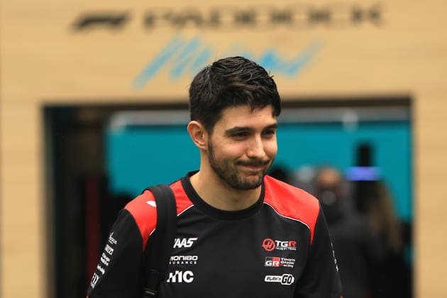 MIAMI GARDENS, FL - MAY 03: Haas F1 Team driver Esteban Ocon 31 walks in the paddock area prior to the running of the F1 Miami Grand Prix on May 03, 2026 at Miami International Autodrome in Miami Gardens, FL.(Photo by Jeff Robinson Icon Sportswire) AUTO: MAY 03 F1 Miami Grand Prix EDITORIAL USE ONLY Icon050326120351