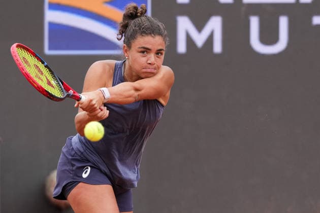 Jasmine Paolini of Italy during a training session at the Internazionali BNL d Italia 2026 tennis tournament at Foro Italico in Rome, Italy on May, 5, 2026. AntoniettaxBaldassarre