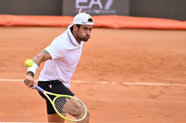 Matteo Berrettini in action during a training session ahead of the Internazionali BNL d Italia Day One at Foro Italico on May 5, 2026 in Rome, Italy.  Copyright: xDomenicoxCippitelli IPAxSportx xipa-agency.netx xx IPA_74457633 IPA_Agency_IPA74457633