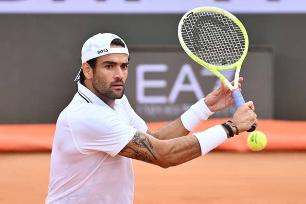 Matteo Berrettini in action during a training session ahead of the Internazionali BNL d Italia Day One at Foro Italico on May 5, 2026 in Rome, Italy.  Copyright: xDomenicoxCippitelli IPAxSportx xipa-agency.netx xx IPA_74457639 IPA_Agency_IPA74457639