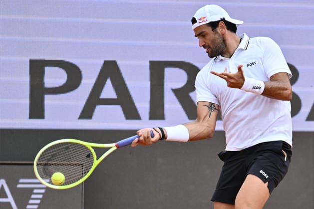 Matteo Berrettini in action during a training session ahead of the Internazionali BNL d Italia Day One at Foro Italico on May 5, 2026 in Rome, Italy.  Copyright: xDomenicoxCippitelli IPAxSportx xipa-agency.netx xx IPA_74457681 IPA_Agency_IPA74457681