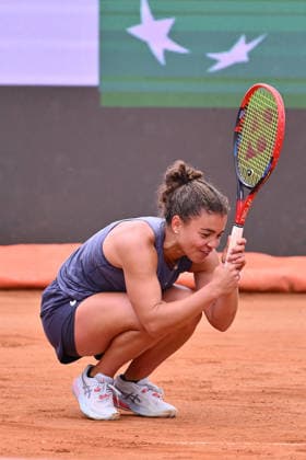 Jasmine Paolini in action during a training session ahead of the Internazionali BNL d Italia Day One at Foro Italico on May 5, 2026 in Rome, Italy.  Copyright: xDomenicoxCippitelli IPAxSportx xipa-agency.netx xx IPA_74457698 IPA_Agency_IPA74457698
