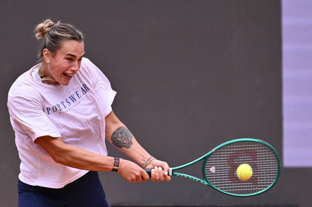 Aryna Sabalenka in action during a training session ahead of the Internazionali BNL d Italia Day One at Foro Italico on May 5, 2026 in Rome, Italy.  Copyright: xDomenicoxCippitelli IPAxSportx xipa-agency.netx xx IPA_74457704 IPA_Agency_IPA74457704