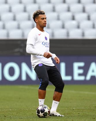 May 5, 2026, Munich, Bavaria, Germany: DESIRE DOUE of Paris Saint-Germain during the last training session ahead of the UEFA Champions League 2025 26 Semi-final Leg 2 game against Bayern Munich at the Allianz Arena in Munich, Germany. Munich Germany - ZUMAc179 20260505_zep_c179_066 Copyright: xMickaelxChavetx