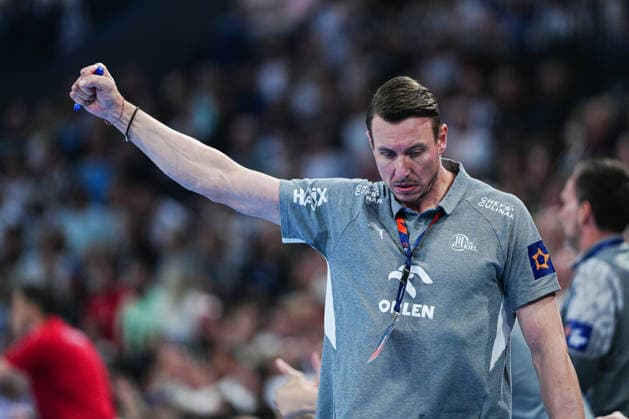 Torjubel Filip Jicha (THW Kiel, Trainer) GER, THW Kiel vs. RK Nexe, Handball, EHF European League, Viertelfinale, Rückspiel, Saison 2025 2026, 05.05.2026 GER, THW Kiel vs. RK Nexe, Handball, EHF European League, Viertelfinale, Rückspiel, Saison 2025 2026, 05.05.2026 Kiel Copyright: xEibner-Pressefoto MarcelxvonxFehrnx EP_MFN