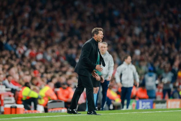 Champions League 2025 26 Semi Final 2nd Leg Arsenal v Atletico Madrid Emirates Stadium 05.05.2026 Diego Simeone coach of Atletico Madrid Champions League 2025 26 Semi Final 2nd Leg Arsenal v Atletico Madrid Emirates Stadium 05.05.2026 Photograph By Marc Aspland The Times  Copyright: xMarcxAsplandx NINTCHDBPICT001078542523