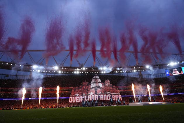 Arsenal FC v Atletico de Madrid - UEFA Champions League LONDON, UNITED KINGDOM - MAY 5: Performance prior the UEFA Champions League 2025 26 Semi Final Second Leg match between Arsenal FC and Atletico de Madrid at Arsenal Stadium on May 5, 2026 in London, United Kingdom. Jose Hernandez Anadolu London United Kingdom. Editorial use only. Please get in touch for any other usage.  Copyright: x2026xAnadoluxJosexHernandezx