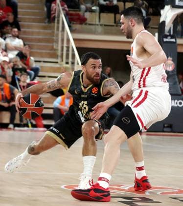 MONACO-OLYMPIAKOS BASKET EUROLIGUE PHOTOPQR NICE MATIN Jean François Ottonello ; Monaco ; 05 05 2026 ; AS Monaco vs Olympiakos - Quart de finale Euroligue de basket match 3 - 55 Mike James Monaco France  Copyright: xPHOTOPQR NICExMATIN MAXPPPxJeanxFrançoisxOttonellox 20260505NIM8976 20260505NIM8976