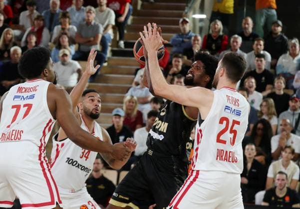 MONACO-OLYMPIAKOS BASKET EUROLIGUE PHOTOPQR NICE MATIN Jean François Ottonello ; Monaco ; 05 05 2026 ; AS Monaco vs Olympiakos - Quart de finale Euroligue de basket match 3 - 13 Kevarrius Hayes Monaco France  Copyright: xPHOTOPQR NICExMATIN MAXPPPxJeanxFrançoisxOttonellox 20260505NIM8983 20260505NIM8983
