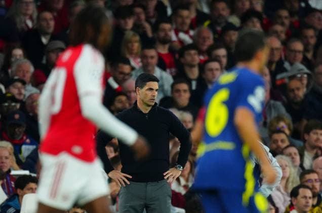 Arsenal Manager Mikel Arteta Arsenal v Atletico Madrid, UEFA Champions League, Semi Final, Second Leg, Football, Emirates Stadium, London, UK - 05 May 2026London Emirates Stadium United Kingdom EDITORIAL USE ONLY No use with unauthorised audio, video, data, fixture lists, club league logos or live services. Online in-match use limited to 120 images, no video emulation. No use in betting, games or single club league player publications. Copyright: xJavierxGarcia Shutterstockx 16859995ag