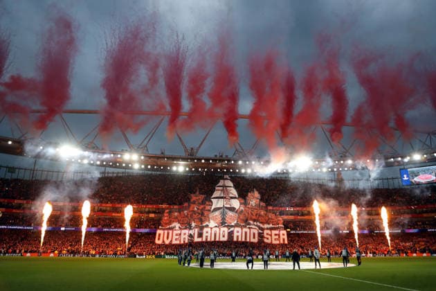 Arsenal v Atletico Madrid 05 May 2026, London - UEFA Champions League - Semi Final - Second Leg - Arsenal v Atletico Madrid - A general view (GV) of The Emirates - Photo: Jacques Feeney Offside. London UK Copyright: xJacquesxFeeneyx xOffsidexOffside