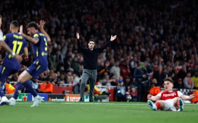 Mikel Arteta the Arsenal manager Arsenal v Atletico Madrid, Football, UEFA Champions League, Semi-Final 2nd Leg, Emirates Stadium, Islington, London, UK - 05 05 2026  Copyright: xMattxImpey Shutterstockx 16860940a