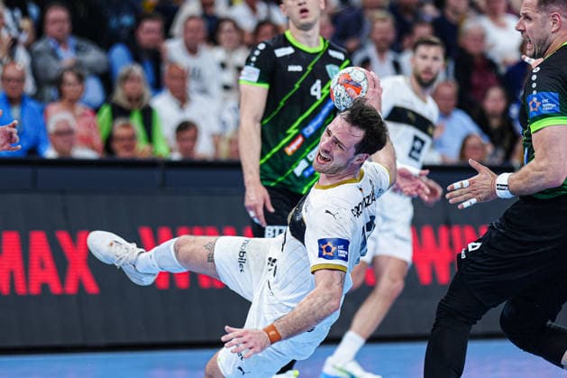 Wurf Tor Veron Nacinovic (THW Kiel, 93) GER, THW Kiel vs. RK Nexe, Handball, EHF European League, Viertelfinale, Rückspiel, Saison 2025 2026, 05.05.2026 GER, THW Kiel vs. RK Nexe, Handball, EHF European League, Viertelfinale, Rückspiel, Saison 2025 2026, 05.05.2026 Kiel Copyright: xEibner-Pressefoto MarcelxvonxFehrnx EP_MFN