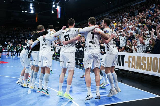 THW Kiel jubelt Jubel nach Sieg Spielende GER, THW Kiel vs. RK Nexe, Handball, EHF European League, Viertelfinale, Rückspiel, Saison 2025 2026, 05.05.2026 GER, THW Kiel vs. RK Nexe, Handball, EHF European League, Viertelfinale, Rückspiel, Saison 2025 2026, 05.05.2026 Kiel *** THW Kiel jubilant after victory end of match GER, THW Kiel vs RK Nexe, Handball, EHF European League, Quarter-final, second leg, 2025 2026 season, 05 05 2026 GER, THW Kiel vs RK Nexe, Handball, EHF European League, Quarter-final, second leg, 2025 2026 season, 05 05 2026 Kiel Copyright: xEibner-Pressefoto MarcelxvonxFehrnx EP_MFN