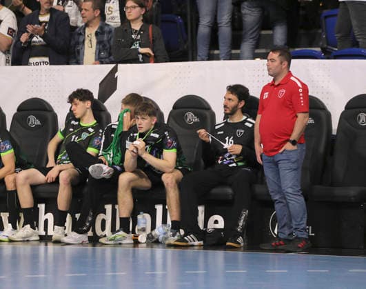 photo : Enttäuschung nach dem Schlusspfiff bei den croatischen Spielern Handball Herren am Di. 05.05.2026 Mens EHF European League , THW Kiel - RK Nexe Nasice