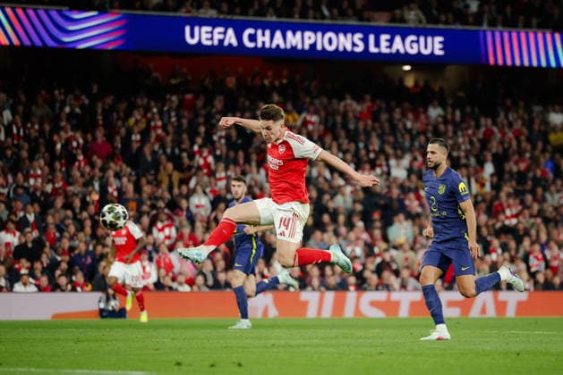 Champions League 2025 26 Semi Final 2nd Leg Arsenal v Atletico Madrid Emirates Stadium 05.05.2026 Viktor Gy¿keres of Arsenal Champions League 2025 26 Semi Final 2nd Leg Arsenal v Atletico Madrid Emirates Stadium 05.05.2026 Photograph By Marc Aspland The Times  Copyright: xMarcxAsplandx NINTCHDBPICT001078555047