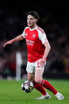 May 5, 2026, London, London, England: Declan Rice of Arsenal FC in action during the UEFA Champions League 2025 26 Semi Final Second Leg match between Arsenal FC and Atletico de Madrid at Emirates Stadium on May 05, 2026, in London, England. London England - ZUMAa181 20260505_zaa_a181_092 Copyright: xDennisxAgyemanx