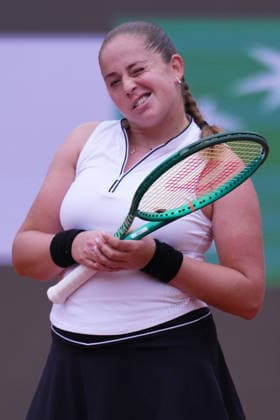 Jelena Ostapenko (LAT) during the match between Lucrezia Stefanini (ITA) vs Jelena Ostapenko (LAT) at the Italian Open in Rome, Wednesday, May 6, 2026. (Alfredo Falcone LaPresse)  Copyright: xAlfredoxFalcone LaPressex