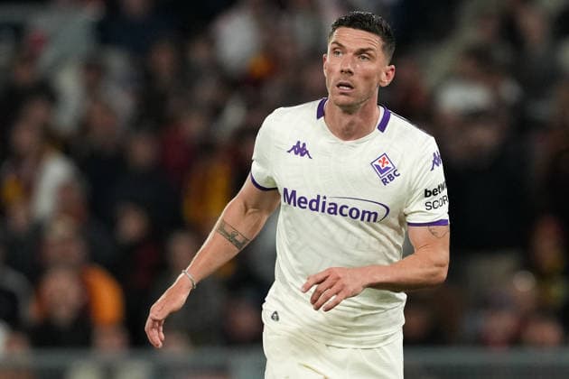Robin Gosens of ACF Fiorentina looks on during the Serie A 2025 2026 football match between AS Roma and ACF Fiorentina at Stadio Olimpico in Rome (Italy), May 4, 2026. AntoniettaxBaldassarre
