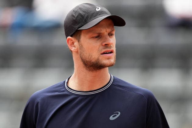 Yannick Hanfmann of Germany during the match against Hubert Hurkacz of Poland at the Internazionali BNL d Italia 2026 tennis tournament at Foro Italico in Rome, Italy on May, 6, 2026. AntoniettaxBaldassarre