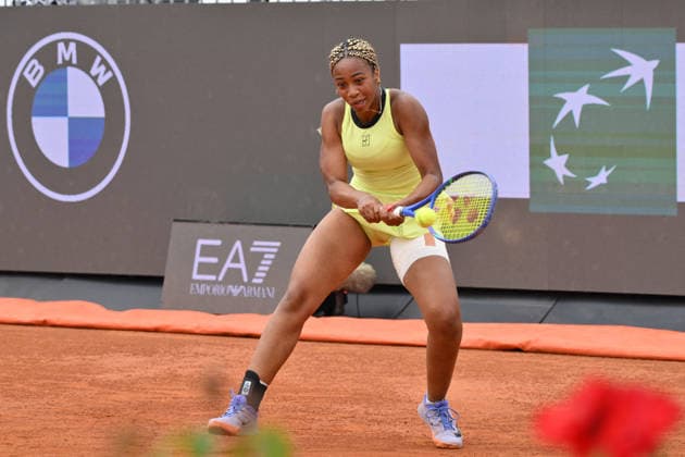 TENNIS - Internazionali di Tennis - Internazionali BNL d Italia Tyra Grant ITA in action during the Women s Singles match at the Internazionali BNL d Italia at Foro Italico in Rome. during the match of Italian Open Tennis, Day 3 at the Foro Italico on May 6, 2026 in Rome, Italy. during Internazionali BNL d Italia, International Tennis match in Rome, Italy, May 06 2026 Rome Italy  Copyright: xIPAxSport ABACAx