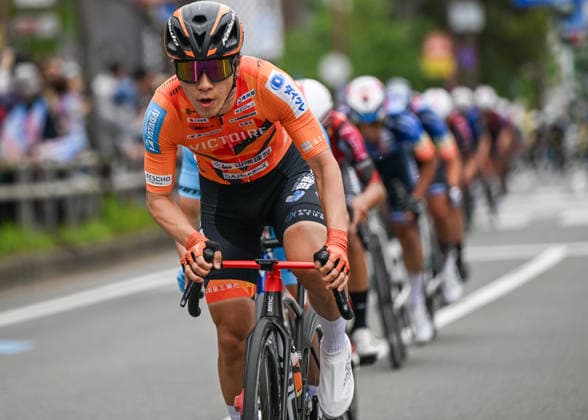 James Gardner Wins The 2026 Wakayama Castle Criterium WAKAYAMA, JAPAN - MAY 6: Masahiro Ishigami of Victoire Hiroshima in action in the chasing group during the Wakayama Castle Criterium, a 30km pre-event race of the 26th Tour de Kumano, on May 6, 2026, in Wakayama City, Japan. Wakayama Japan  Copyright: xArturxWidakx originalFilename:widak-jamesgar260506_npbHz.jpg