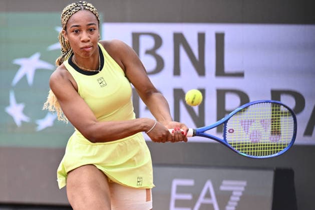 TENNIS - Internazionali di Tennis - Internazionali BNL d Italia Tyra Caterina Grant of Italy in action against Lisa Pigato of Italy during the Internazionali BNL d Italia Day Two at Foro Italico on May 6, 2026 in Rome, Italy. Rome Italy  Copyright: xIPAxSport ABACAx