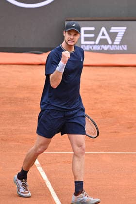 TENNIS - Internazionali di Tennis - Internazionali BNL d Italia Yannick Hanfmann of Germany in action against Hubert Hurkacz of Poland during the Internazionali BNL d Italia Day Two at Foro Italico on May 6, 2026 in Rome, Italy. Rome Italy  Copyright: xIPAxSport ABACAx