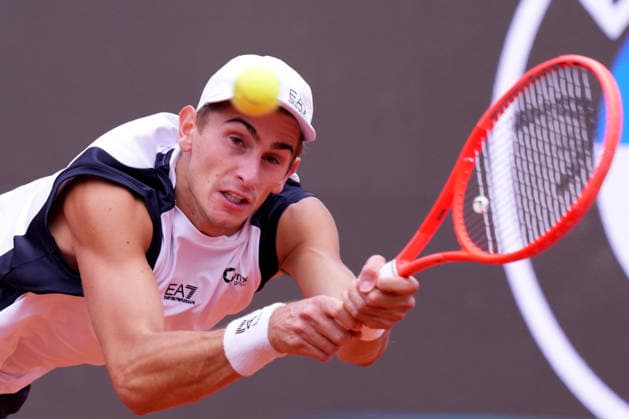 Matteo Arnaldi (ITA) during the match between Matteo Arnaldi (ITA) vs Jaume Munar (ESP) at the Italian Open in Rome, Wednesday, May 6, 2026. (Alfredo Falcone LaPresse)  Copyright: xAlfredoxFalcone LaPressex