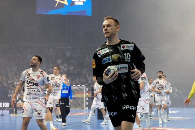 DEU, Machineseeker EHF Champions League, Fuechse Berlin vs. One VeszprŽm HC, 06.05.2026, Max-Schmeling-Halle, Berlin, DEU, Machineseeker EHF Champions League, Fuechse Berlin vs. One Veszprem HC, im Bild Mathias Gidsel (Fuechse Berlin 19)