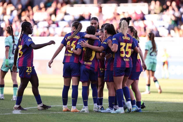 May 6, 2026, Sant Joan Despi, Barcelona, Spain: Claudia Pina Medina of FC Barcelona, Barca celebrates a goal during the Spanish Women league, Liga F, football match played between FC Barcelona and Levante UD at Johan Cruyff Stadium on May 06, 2026 in Sant Joan Despi, Barcelona. Sant Joan Despi Spain - ZUMAa181 20260506_zaa_a181_045 Copyright: xJavierxBorregox