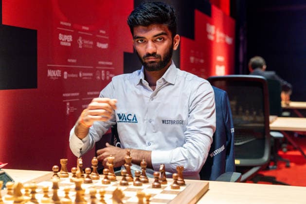 Grand Chess Tour: 2026 Super Rapid & Blitz Poland Gukesh Dommaraju during Grand Chess Tour: 2026 Super Rapid & Blitz tournament in Warsaw, Poland, on May 6, 2026 Warsaw Poland  Copyright: xFotoxOlimpikx originalFilename:jastrzebowski-grandche260506_nphqF.jpg