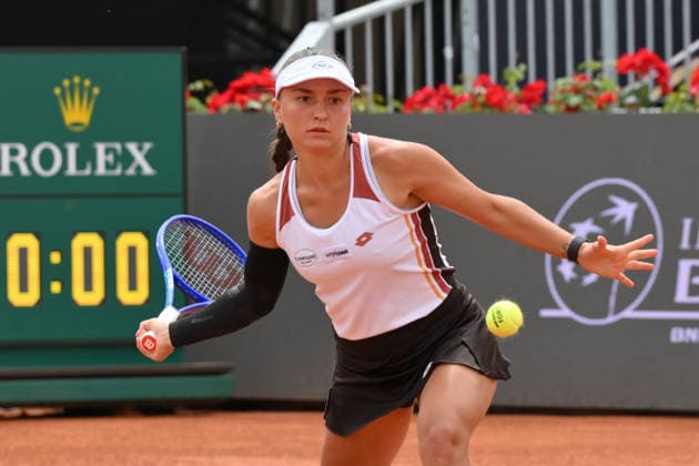 RECORD DATE NOT STATED 6th May 2026, Foro Italico, Rome, Italy; Italian Open Tennis, Day three; Lisa Pigato ITA in action during the Women& x2019;s Singles match AllShotLive