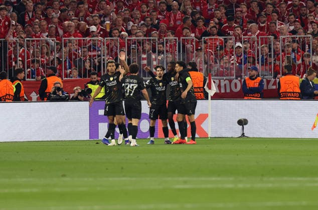 Fussball, Herren, Champions League, Saison 2025 2026, FC Bayern München - Paris Saint-Germain, Halbfinale Rückspiel, Allianz Arena 0:1 durch Ousmane Dembele (Paris Saint-Germain) Tor