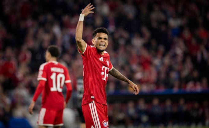 Munich, Germany. 06th Mai 2026. Luis Diaz (FCB) FC Bayern München - Paris Saint Germain 06.05.2026