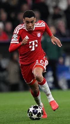 FC Bayern Munich v PSG - UEFA Champions League MUNICH, GERMANY - MAY 6: Jamal Musiala of Bayern Munich in action during the UEFA Champions League Semi-Final Second Leg match between FC Bayern Munich and Paris Saint-Germain at Football Arena Munich in Munich, Germany, on May 6, 2026. Halil Sagirkaya Anadolu Munich Germany. Editorial use only. Please get in touch for any other usage.  Copyright: x2026xAnadoluxHalilxSagirkayax