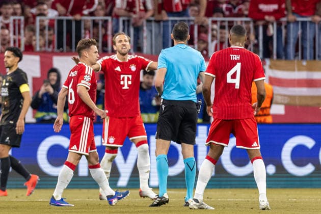 during the UEFA Champions League 2025 26 Semi Final Second Leg match between FC Bayern München and Paris Saint-Germain at Football Arena Munich on May 6, 2026 in Munich, Germany. -