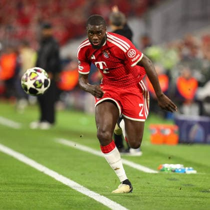 May 6, 2026, Munich, Bavaria, Germany: DAYOT UPAMECANO of Bayern runs towards the ball in the UEFA Champions League 2025 26 Semi-final Leg 2 game between Bayern Munich and Paris Saint-Germain at the Allianz Arena in Munich, Germany. Munich Germany - ZUMAc179 20260506_zep_c179_011 Copyright: xMickaelxChavetx
