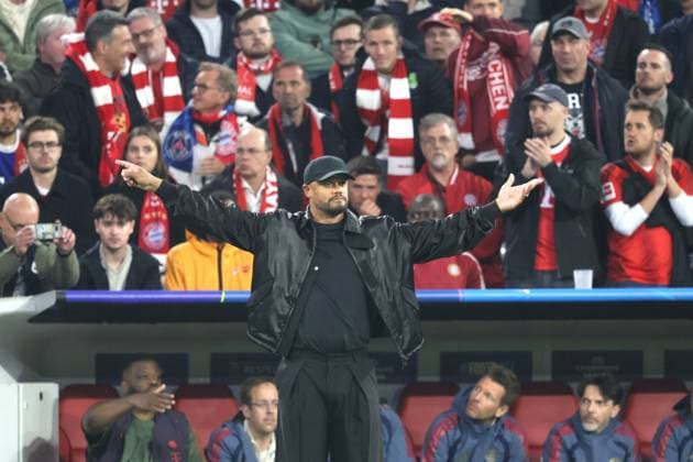 Bayern - Trainer Vincent KOMPANY. Fussball: Bayern - Paris. Fußball Championsleague, FC Bayern München - Paris Saint Germain, Halbfinale, Rückspiel, Saison 2025-2026, am 6.05.2026 in Muenchen, A L L I A N Z A R E N A, Deutschland. Quelle Copyright Credit : Oryk HAIST