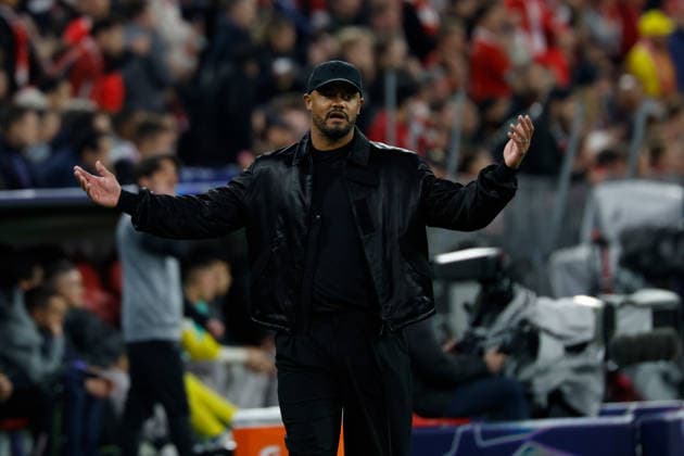 06.05.2026, xjrdrx, Fussball UEFA Champions League 1 2 Finale, FC Bayern Muenchen - Paris St. Germain v.l. Trainer head coach Vincent Kompany (FC Bayern Muenchen) (DFL DFB REGULATIONS PROHIBIT ANY USE OF PHOTOGRAPHS as IMAGE SEQUENCES and or QUASI-VIDEO) Muenchen