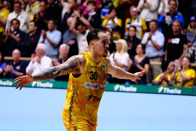 ProA Playoffs Viertelfinale - Phoenix Hagen vs. PS Karlsruhe LIONS, Hagen, 06.05.2026, Ischelandhalle Hagen Jeffrey Carroll ( 30, Phoenix Hagen, SF); ProA Playoff Viertelfinale - Phoenix Hagen vs. PS Karlsruhe LIONS, Hagen, 06.05.2026, Ischelandhalle Hagen Copyright: xBEAUTIFULxSPORTS Piepenstockx