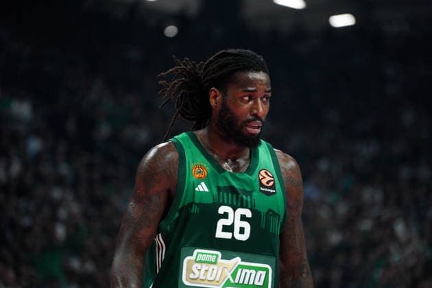 May 6, 2026, Athens, Athens, Greece: MATHIAS LESSORT in action during the EuroLeague Playoffs Game 3 between Panathinaikos and Valencia at Telekom Center Athens in Athens, Greece on May 6, 2026. EuroLeague Playoffs: Panathinaikos Vs Valencia  - ZUMAa226 20260506_zip_a226_010 Copyright: xGiorgosxArapekosx