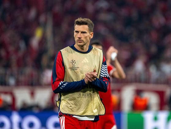 Fußball, Herren, Saison 2025 2026, Champions League (Halbfinale, Rückspiel), FC Bayern München - Paris St. Germain, Leon Goretzka (Bayern München), Enttäuschung nach Abpfiff, 06.05. 2026, Copyright: xMatthiasxKochx